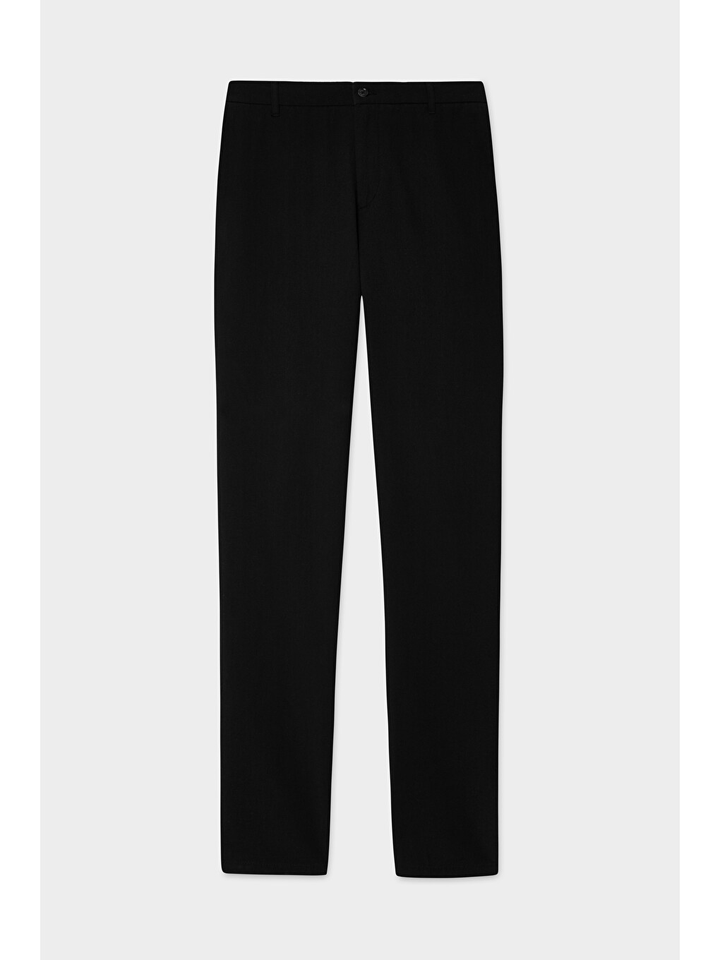 Comfort Fit Siyah Keten Karışımlı Chino Pantolon-3