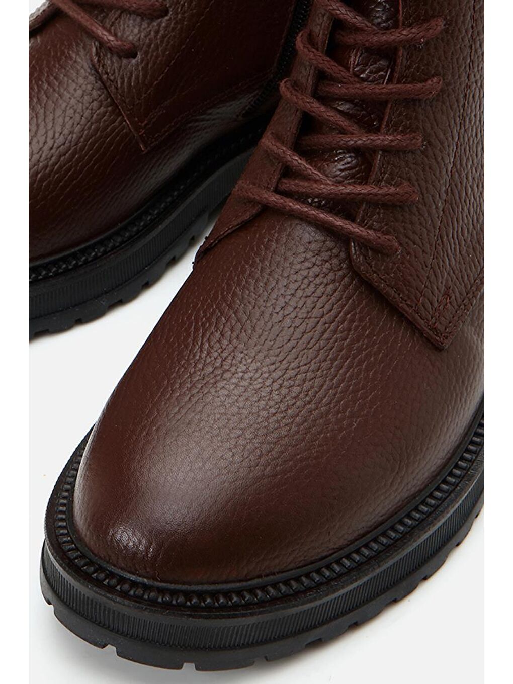 Kahverengi Hakiki Deri Kahve Erkek Günlük Bot-3