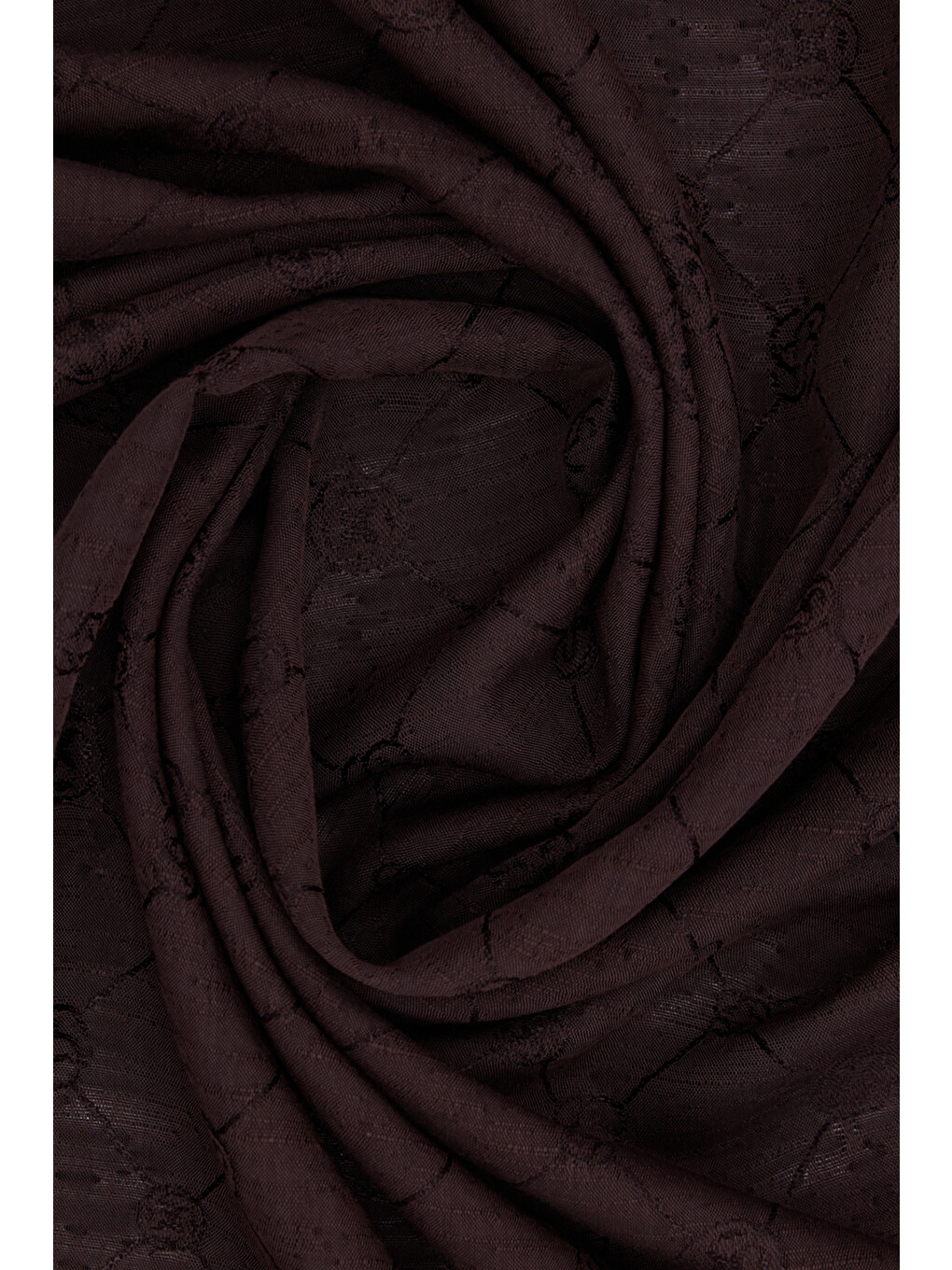 Koyu Kahverengi 70X190 CM Koza Şal-1
