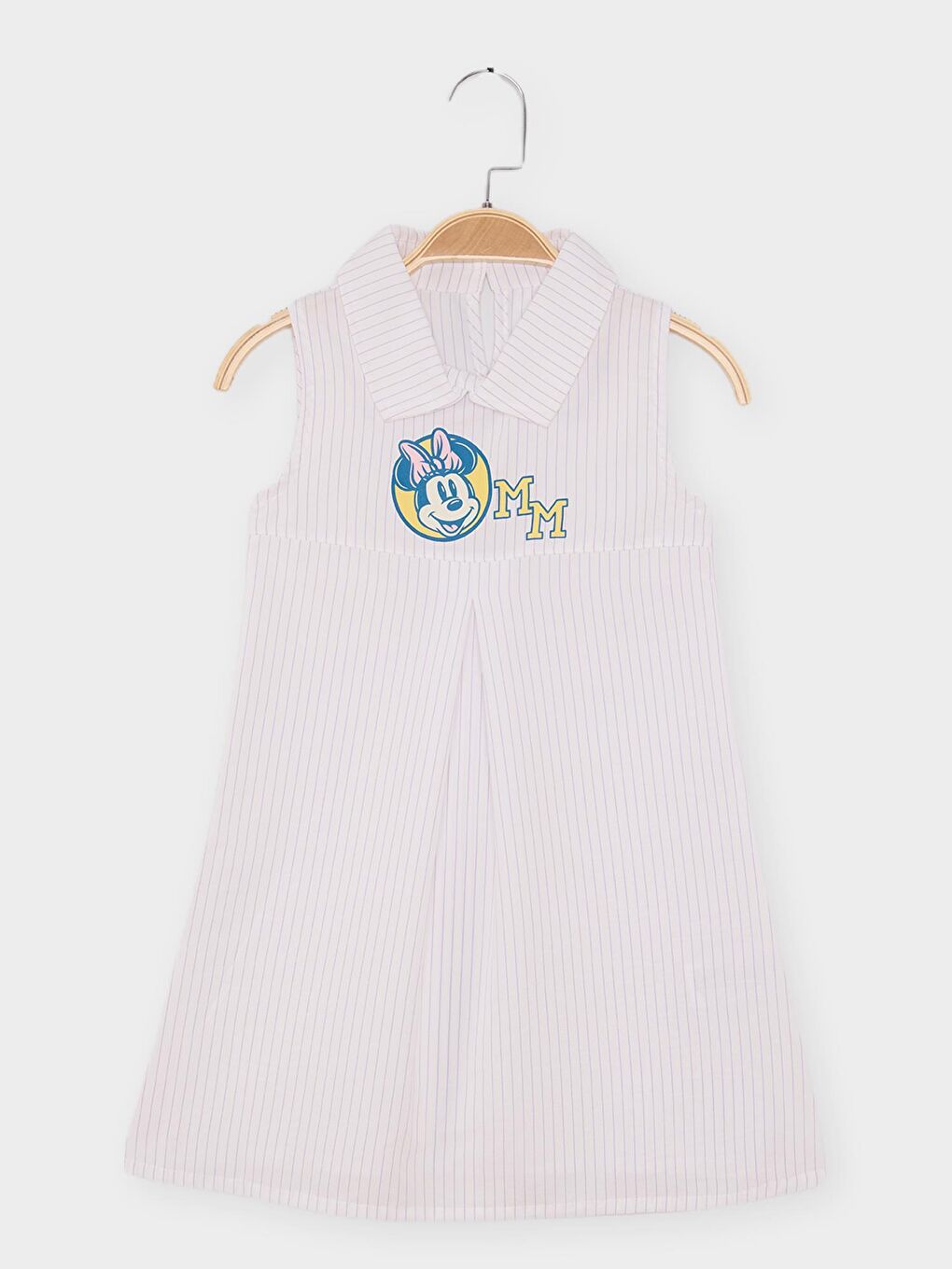Ekru Minnie Mouse Lisanslı Kız Çocuk Elbise 22168
