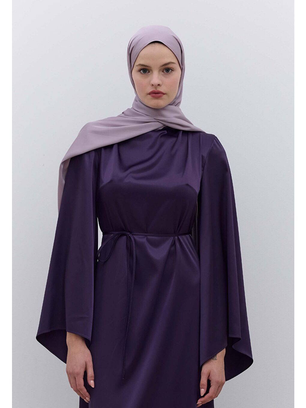 Lila İpeksi Elegance Şal Lavanta-1