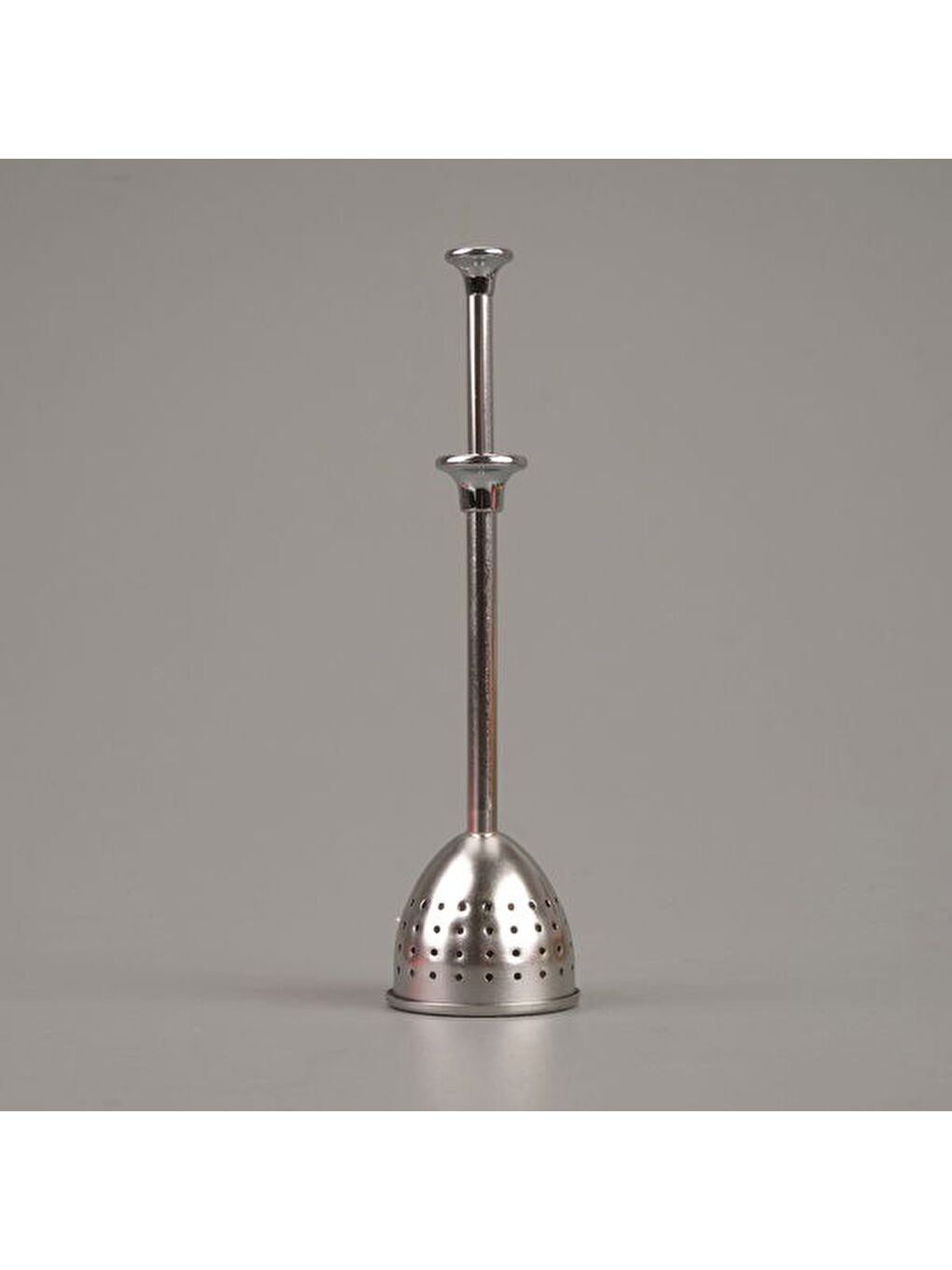 Çan Bitki Çayı Süzgeci - Gri