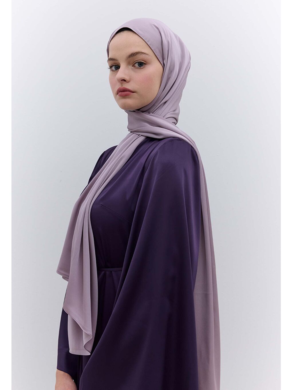 Lila İpeksi Elegance Şal Lavanta-2