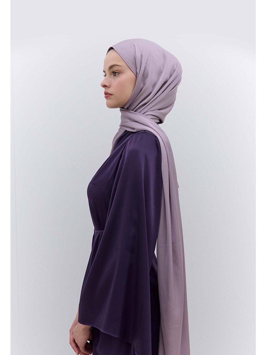 Lila İpeksi Elegance Şal Lavanta-3
