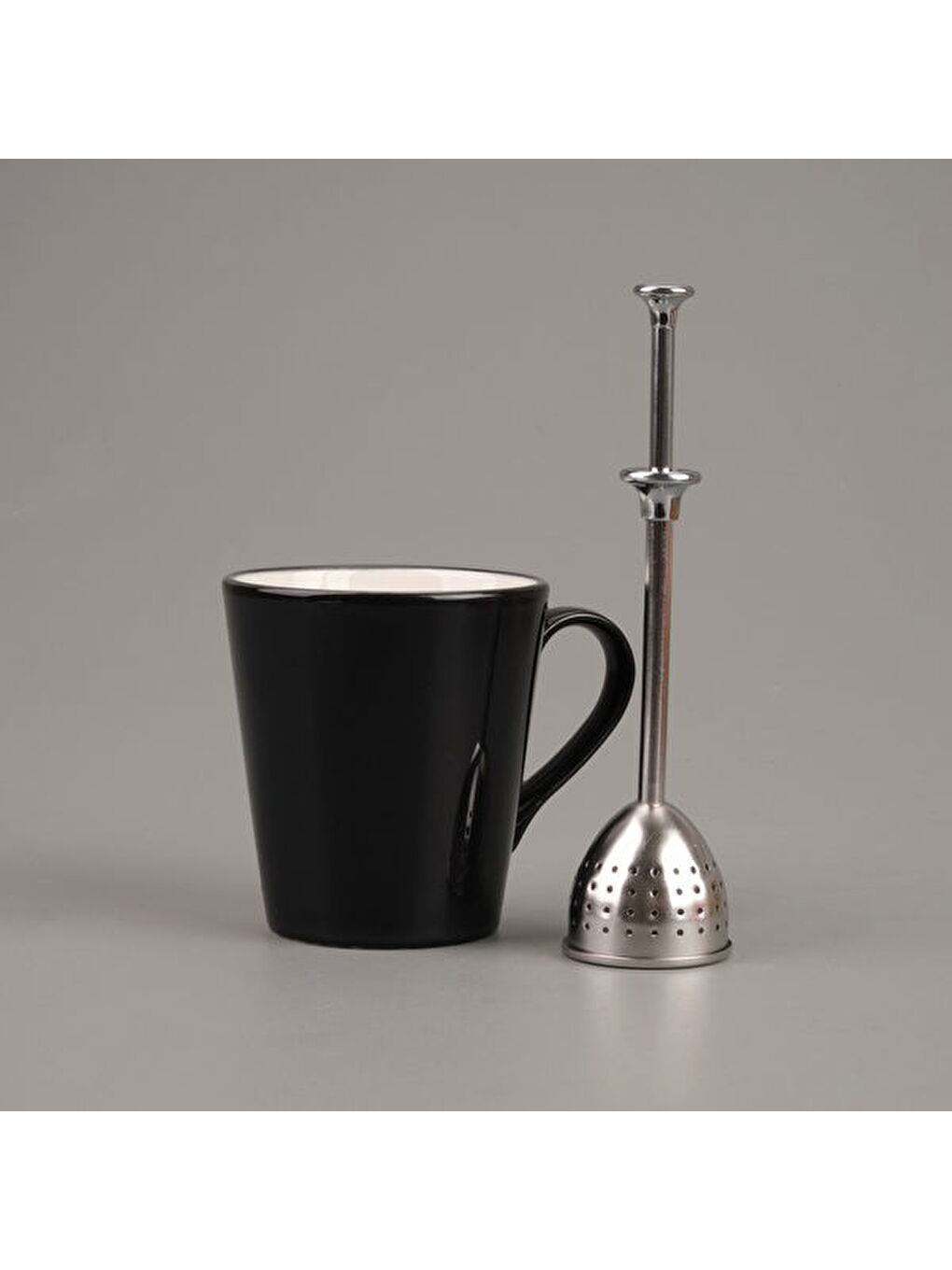 Çan Bitki Çayı Süzgeci - Gri-1