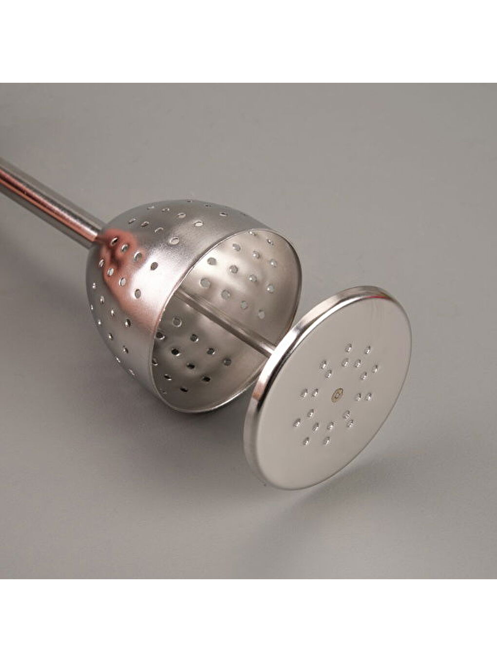 Çan Bitki Çayı Süzgeci - Gri-2