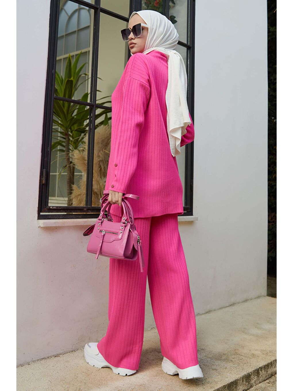 Orta Kadın Pembe Tunik Pantolon - 21231-4