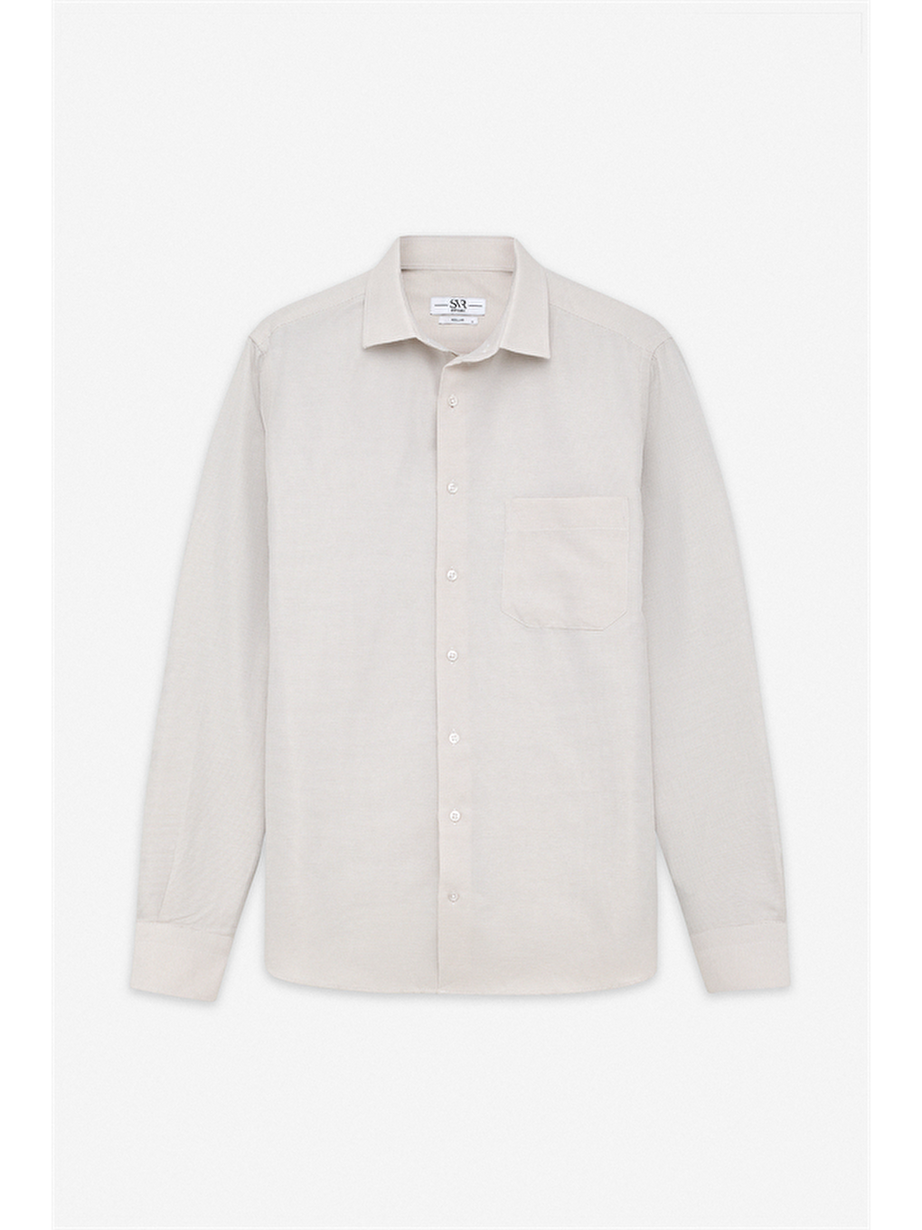 Bej Regular Klasik Yaka Casual Gömlek-7