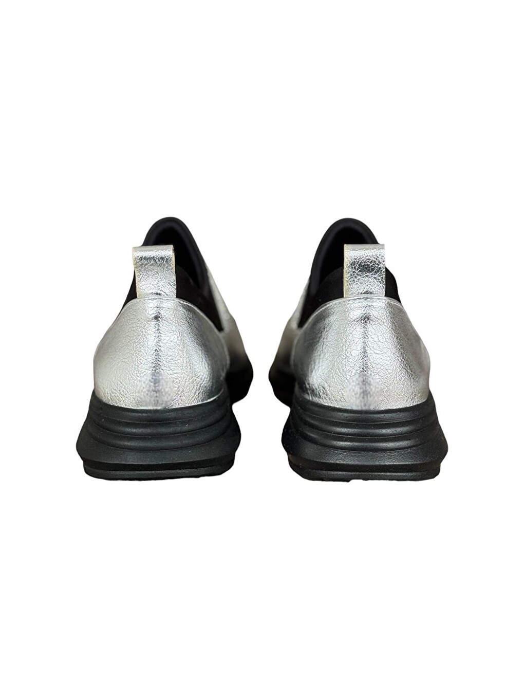 Gri Taş Detaylı Kadın Sneaker Ayakkabı Grİ-5