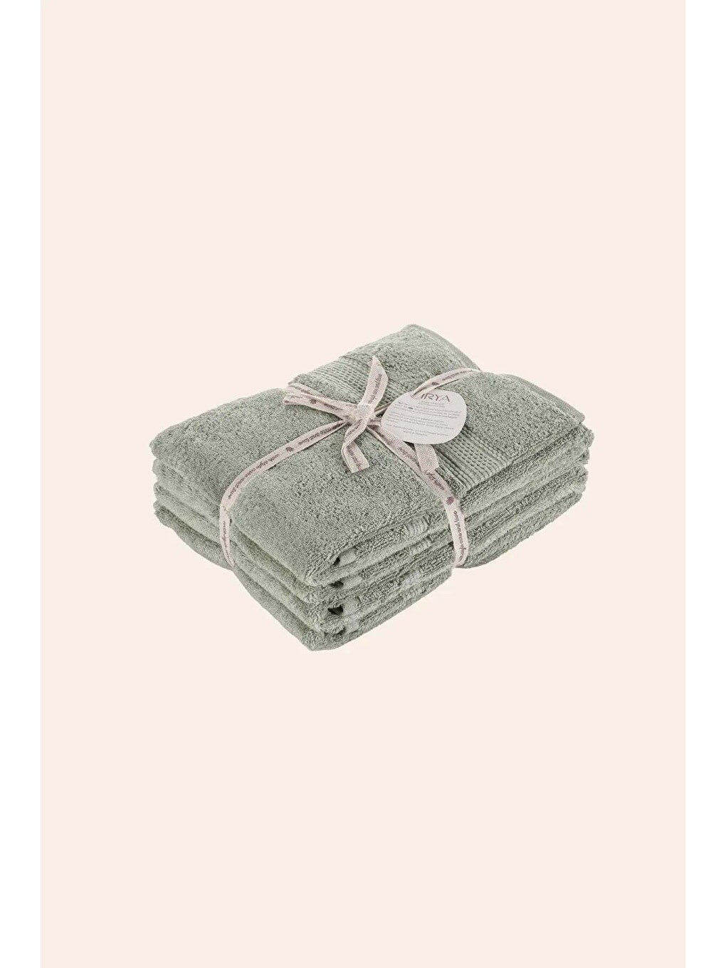 Yeşil Mısır %100 Mısır Pamuğu Havlu 4/30x50 Cm Warm Sage-3