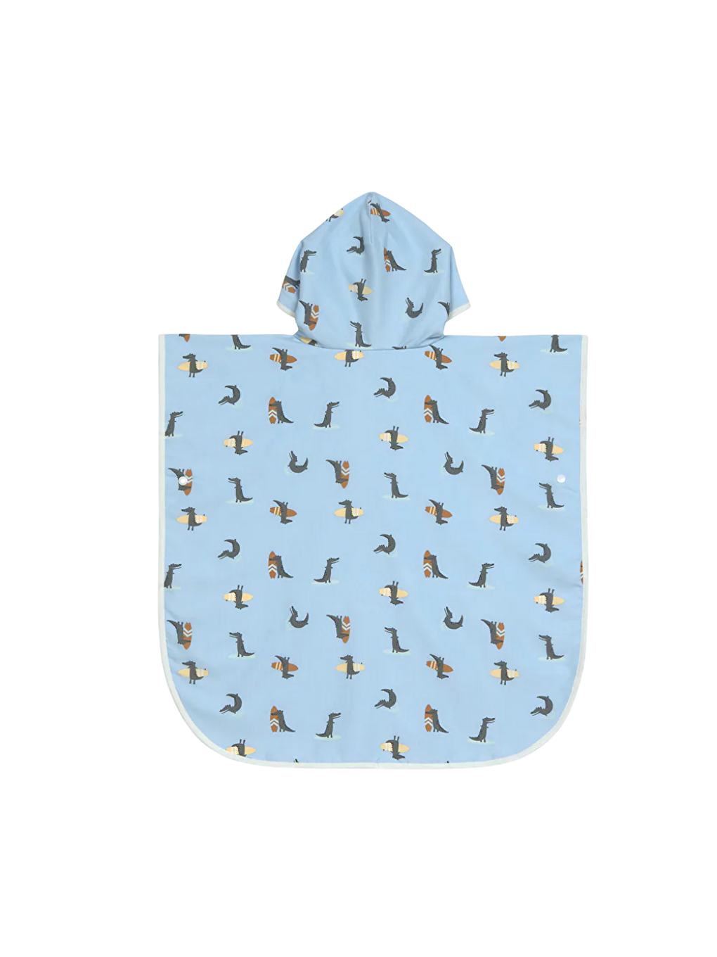 Mavi UV Korumalı Plaj Çocuk Panço Crocodile Sky Blue-1