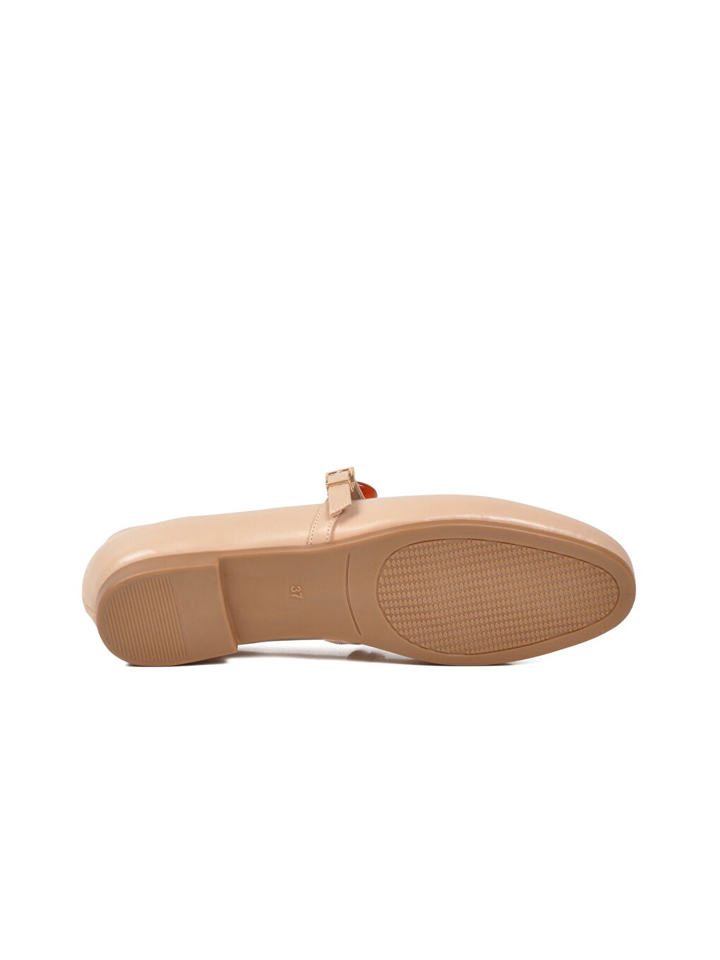 Bej Kemerli Taşlı Hafif Kadın Babet 312547 Z-4