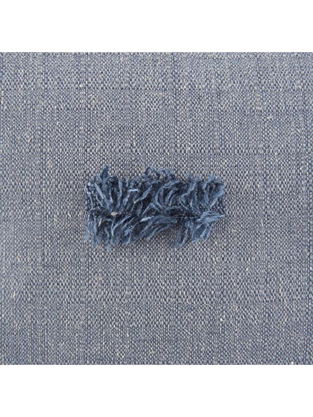 Soft Rosy Kırlent - Mavi- 45x45 cm-1