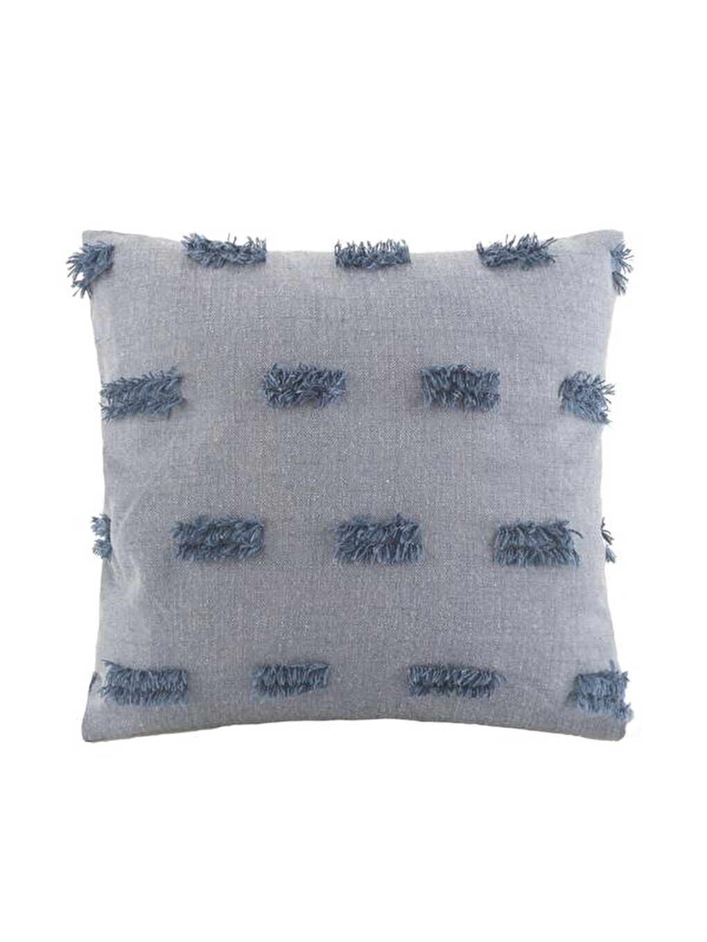 Soft Rosy Kırlent - Mavi- 45x45 cm-4