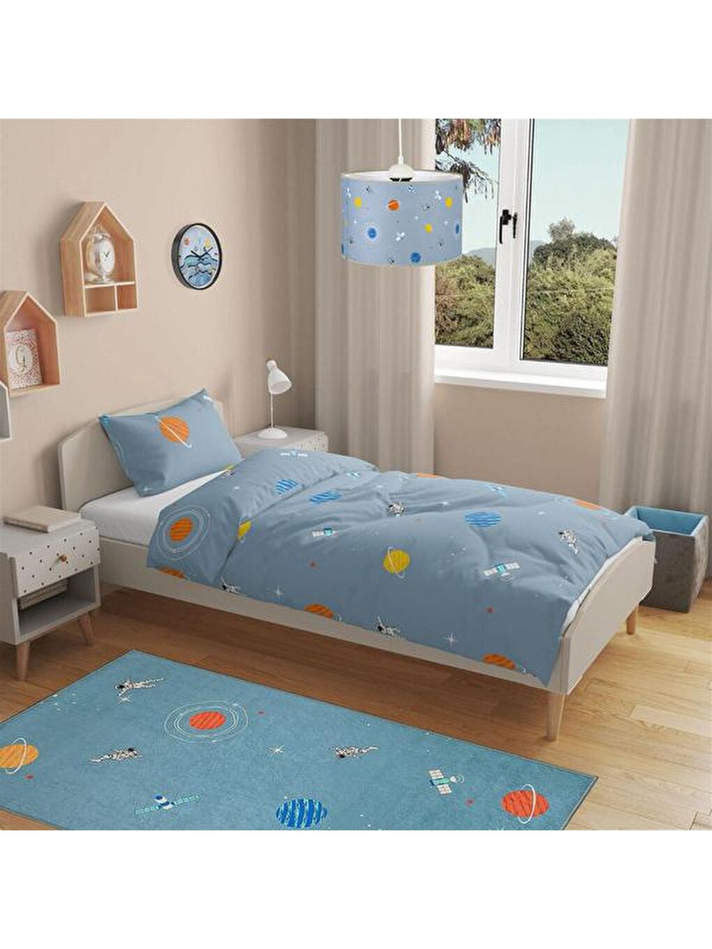 Soft Gökyüzü Çocuk Nevresim Takımı - Mavi
