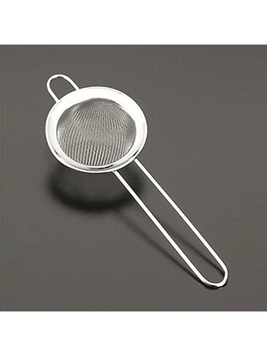 Gri Çelik Çay Süzgeci - 16 cm-2