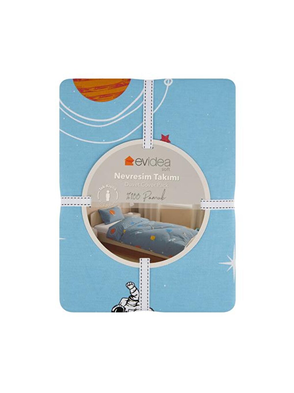 Soft Gökyüzü Çocuk Nevresim Takımı - Mavi-1