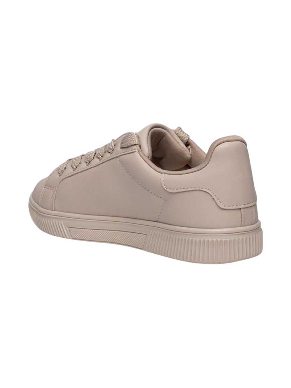 Yıldızlı Spor Kadın Sneaker Ayakkabı Bej-5