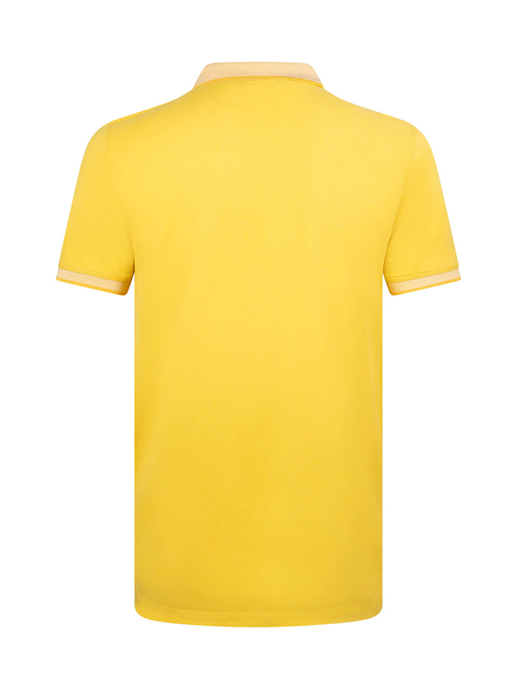 Sarı Regular Fit 100% Pamuklu Polo Yaka Tişört-1