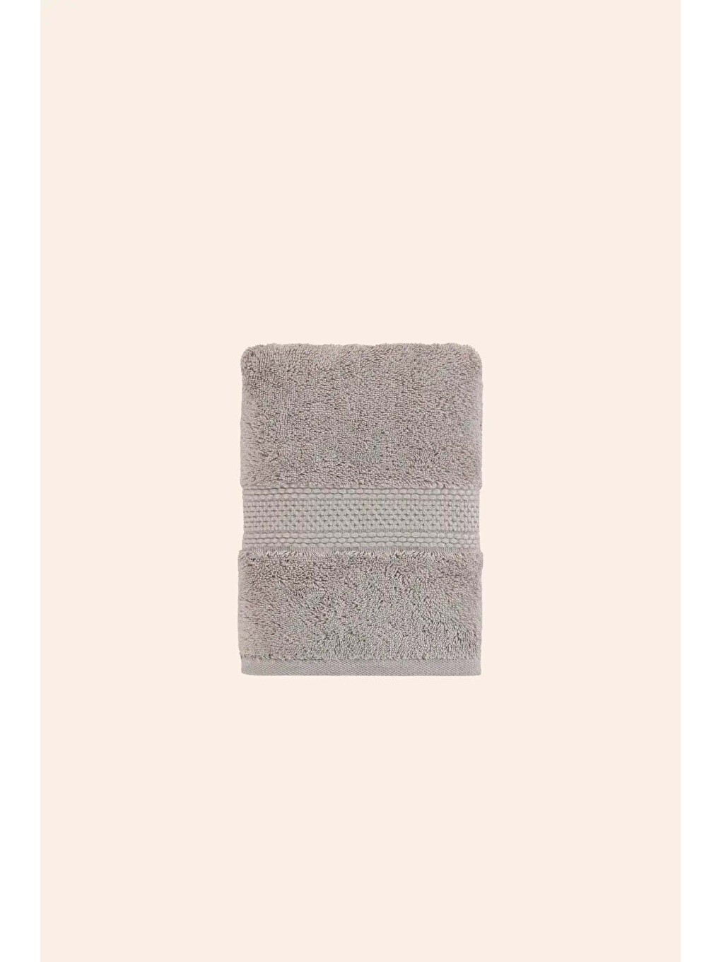 Gri Mısır %100 Mısır Pamuğu Havlu 4/30x50 Cm Burnt Grey-6