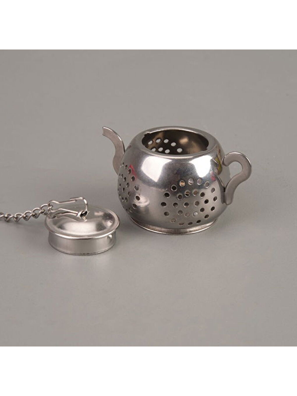 Oval Bitki Çayı Süzgeci - Gri-1