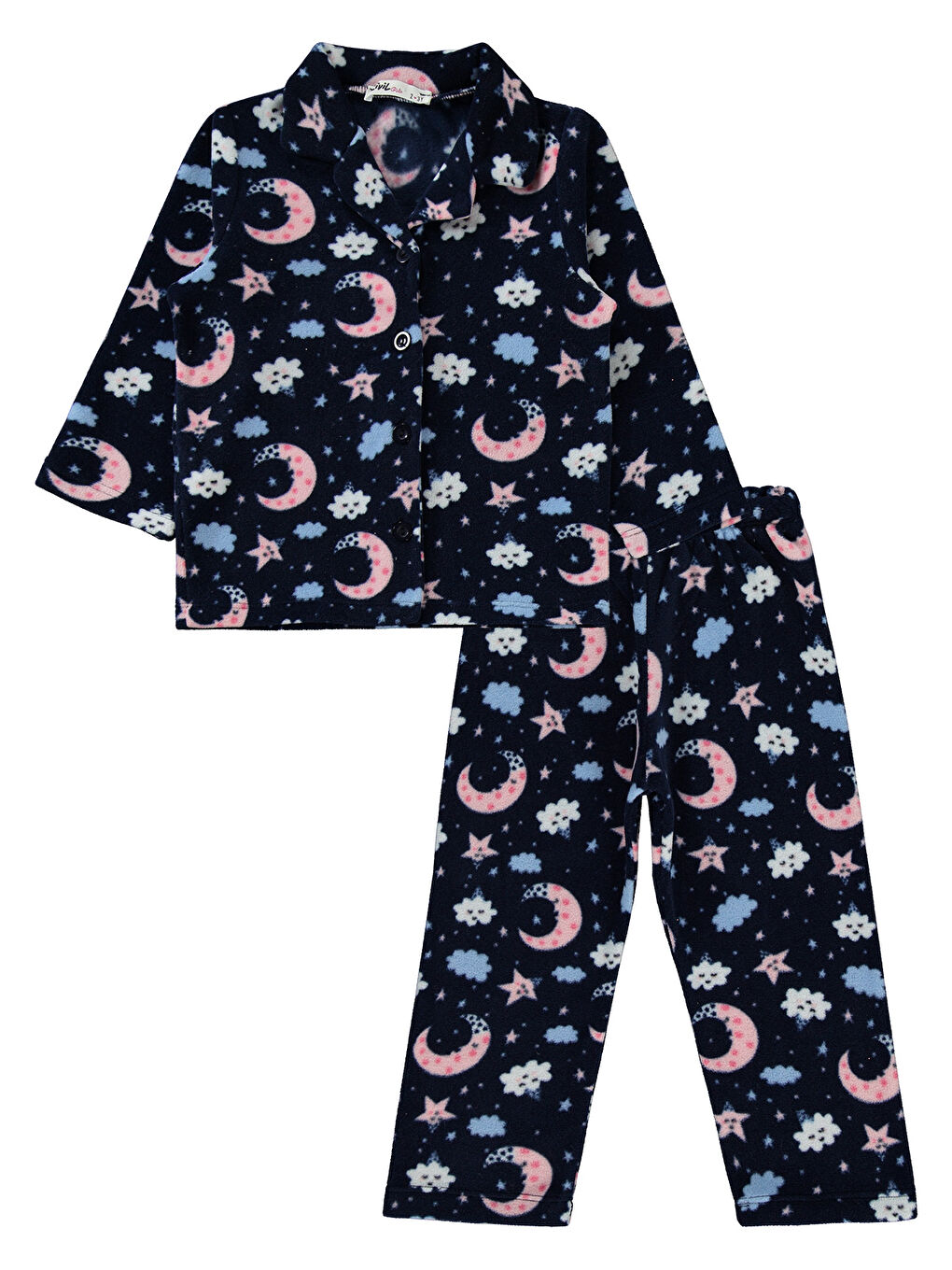 Civil Lacivert Girls Kız Çocuk Pijama Takımı 2-5 Yaş Lacivert