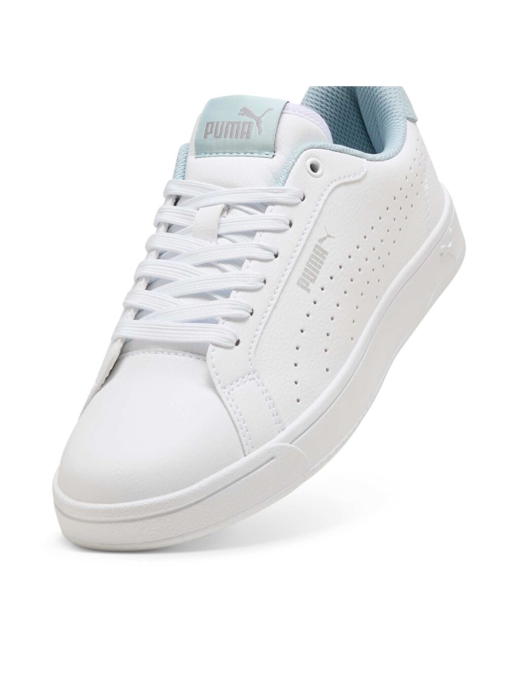 Beyaz Grounded Perf Ayakkabı-4