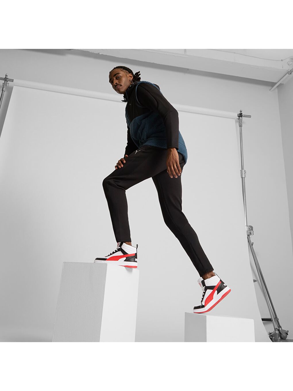 Beyaz DRIBBLE MID SL Ayakkabı-1