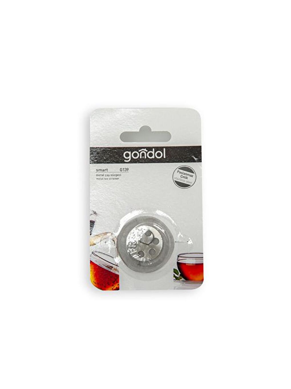 Gri Çelik Çay Süzgeci-1