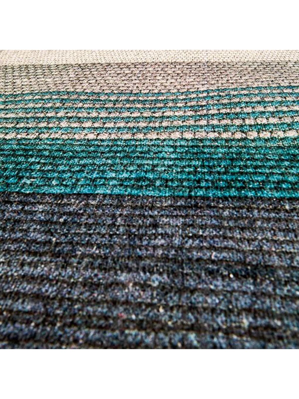 Soft Loha Mutfak Halısı - Mavi - 50x180 cm-3