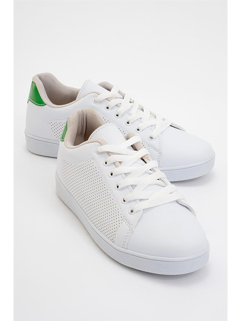 Kadın Spor Sneaker Ayakkabı Beyaz - Yeşİl-1
