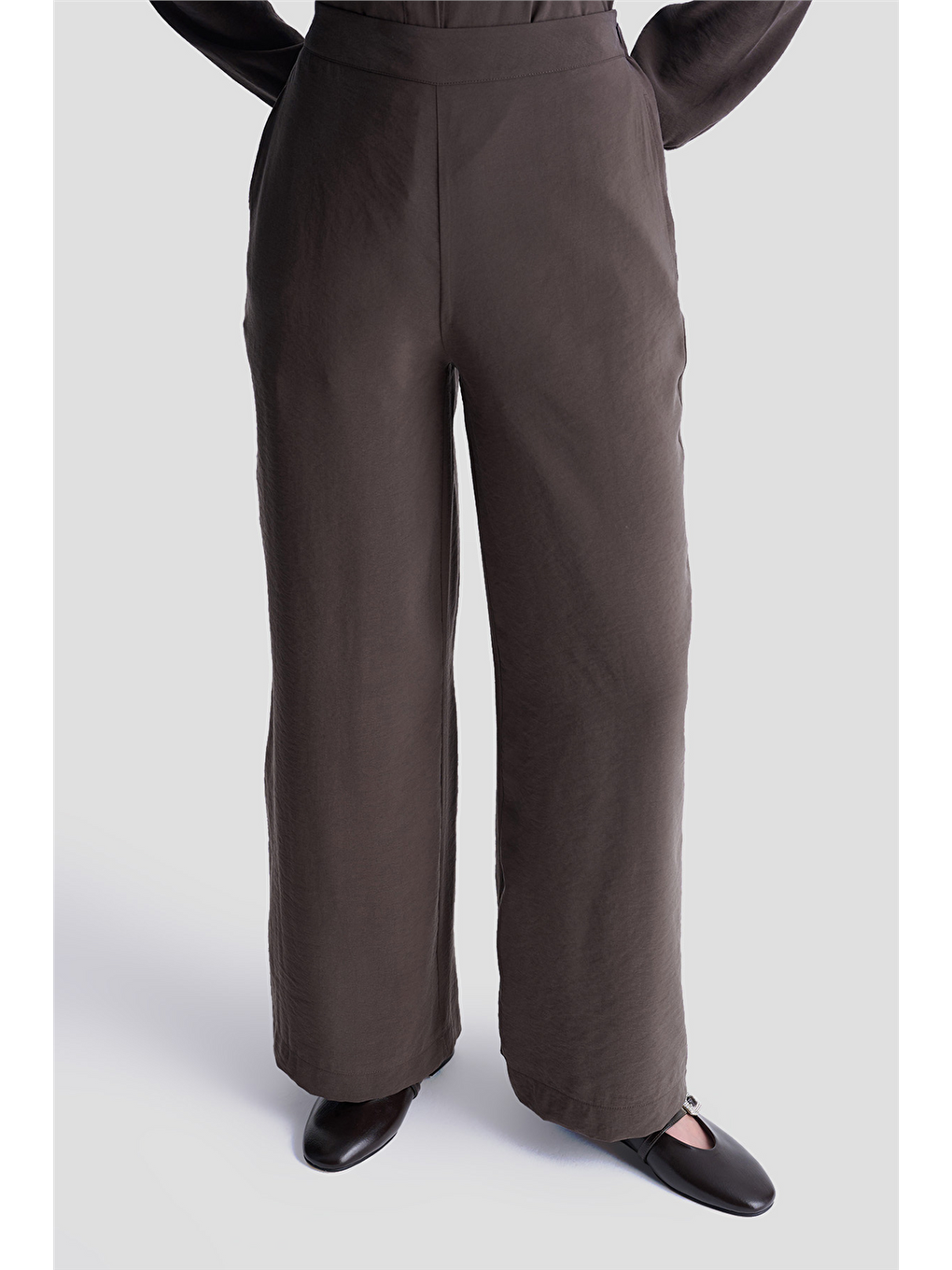 Cep Detaylı Basic Takım Kahverengi-6