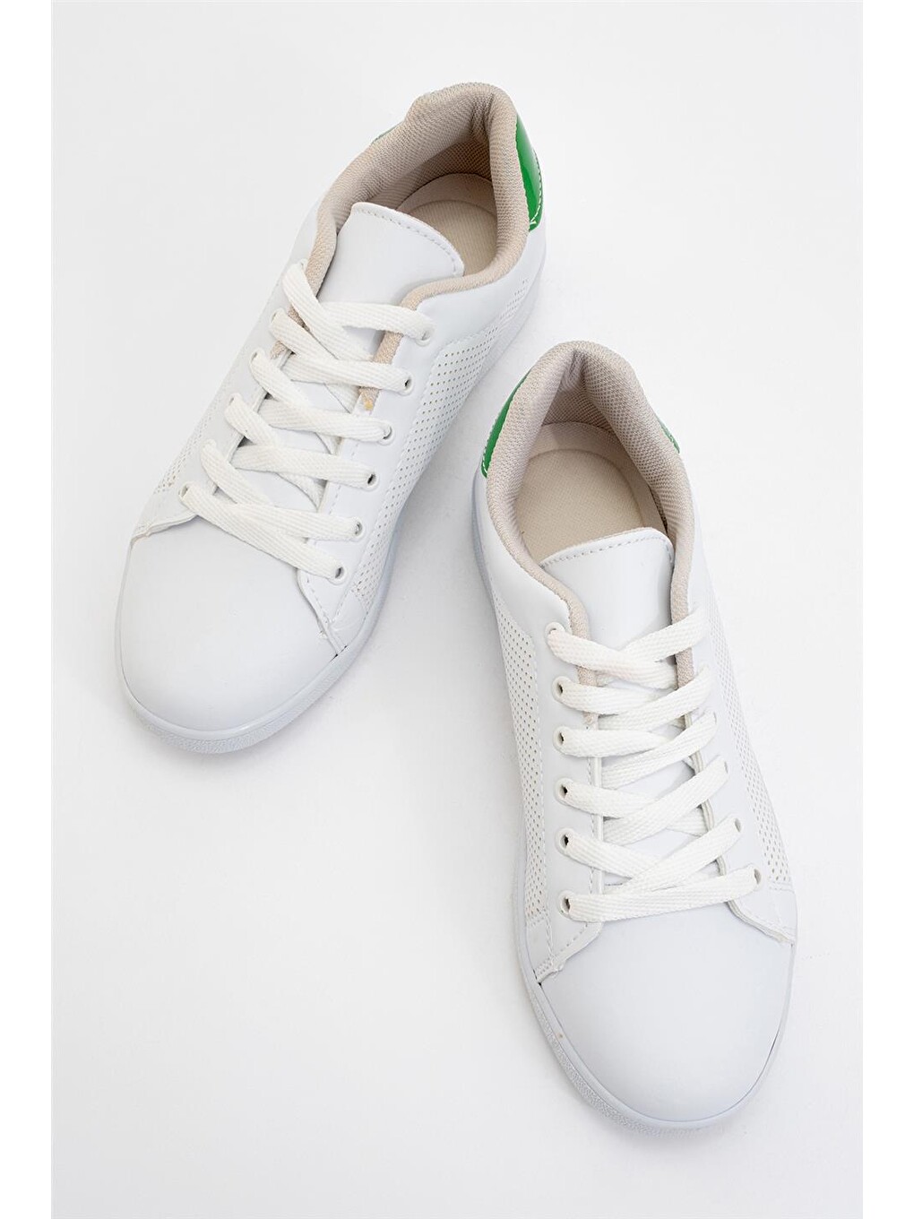 Kadın Spor Sneaker Ayakkabı Beyaz - Yeşİl-4
