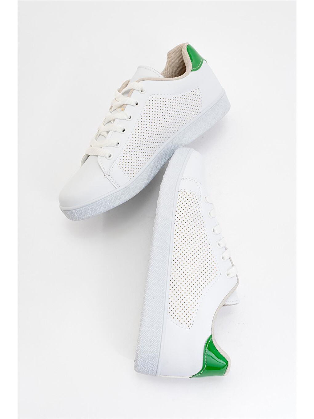 Kadın Spor Sneaker Ayakkabı Beyaz - Yeşİl-5