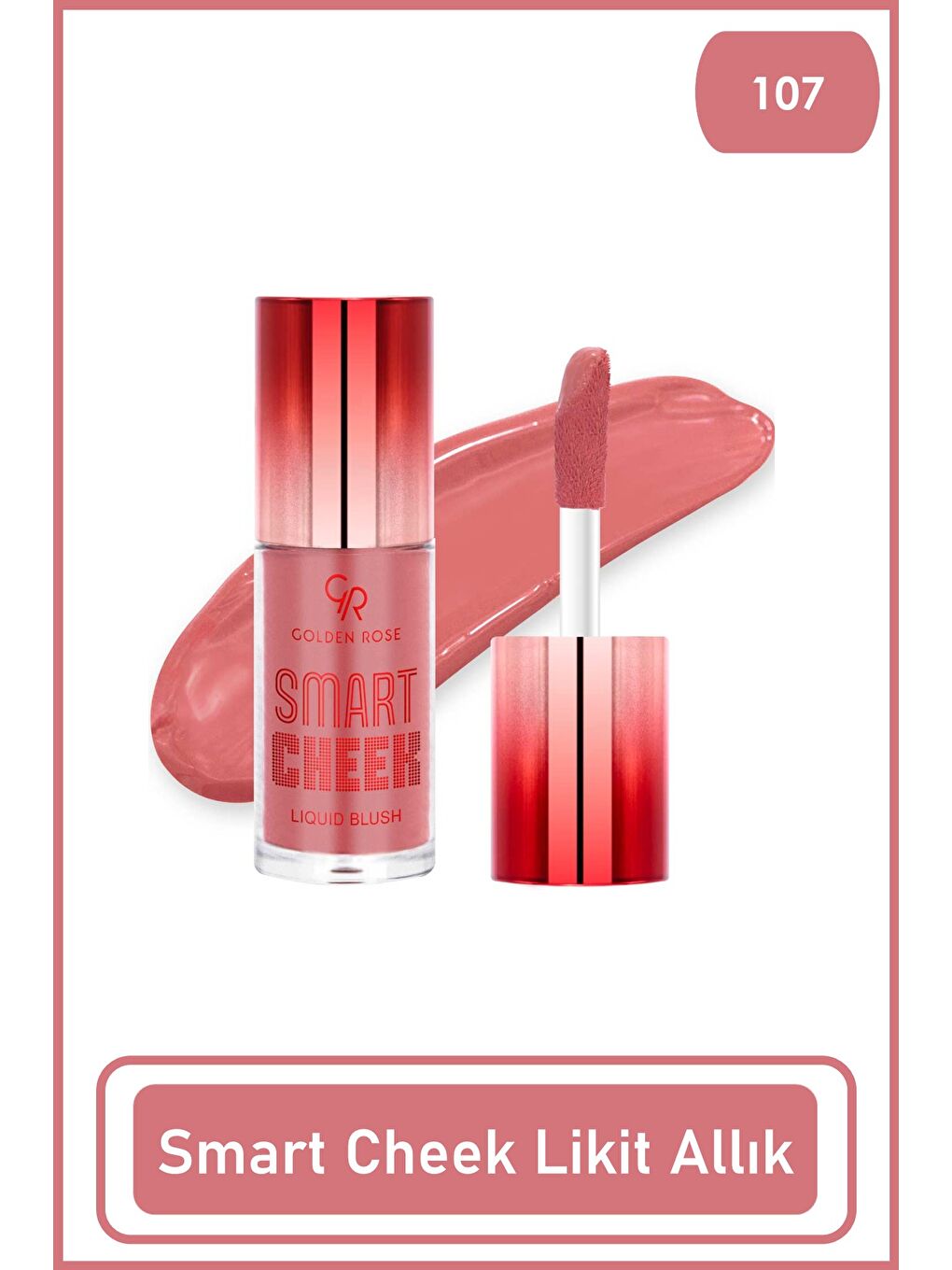 Smart Cheek Liquid Blusher 107 Likit Allık 6 ml