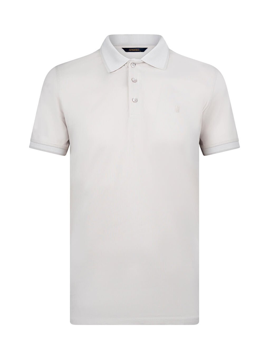 Bej Taş Regular Fit 100% Pamuklu Polo Yaka Tişört-2