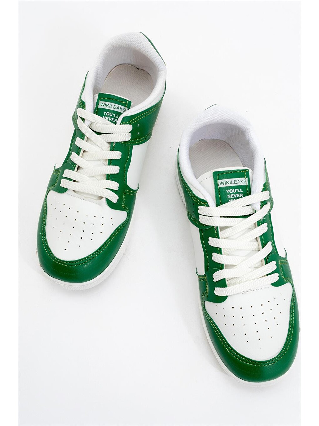 Unisex Spor Sneaker Ayakkabı Beyaz - Yeşİl-4