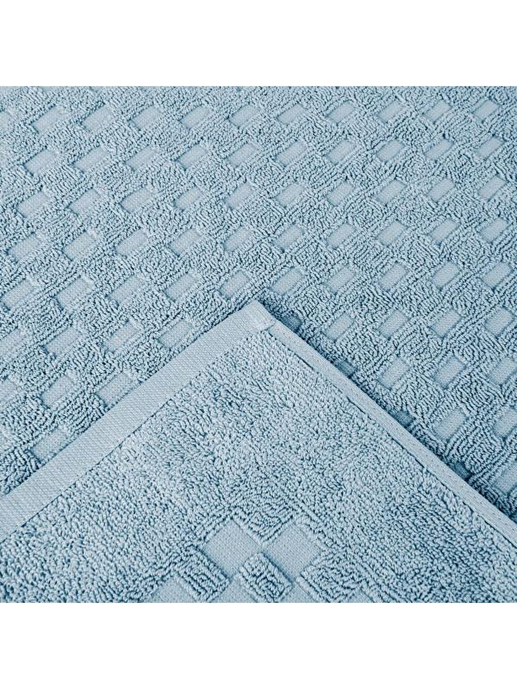 Vionel Ayak Havlusu - Mavi - 40x70 cm-1