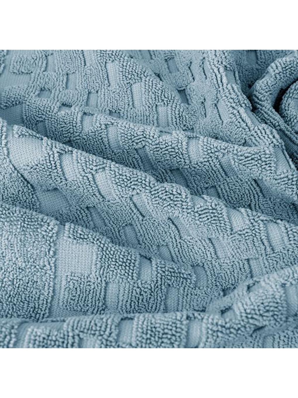 Vionel Ayak Havlusu - Mavi - 40x70 cm-2