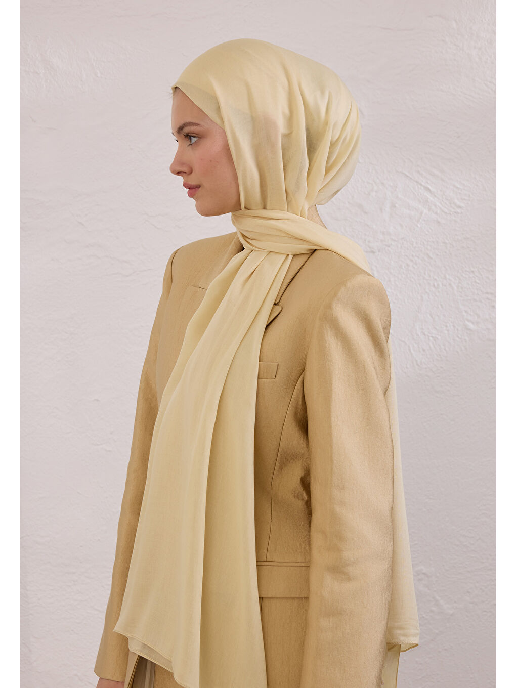 Beyaz Soft Viskon Şal İnci-2