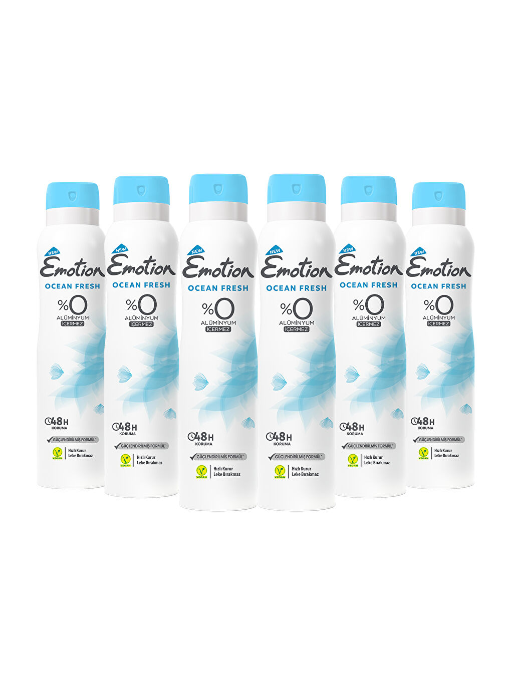 Emotion Beyaz Ocean Fresh Kadın Deodorant 6x150ml