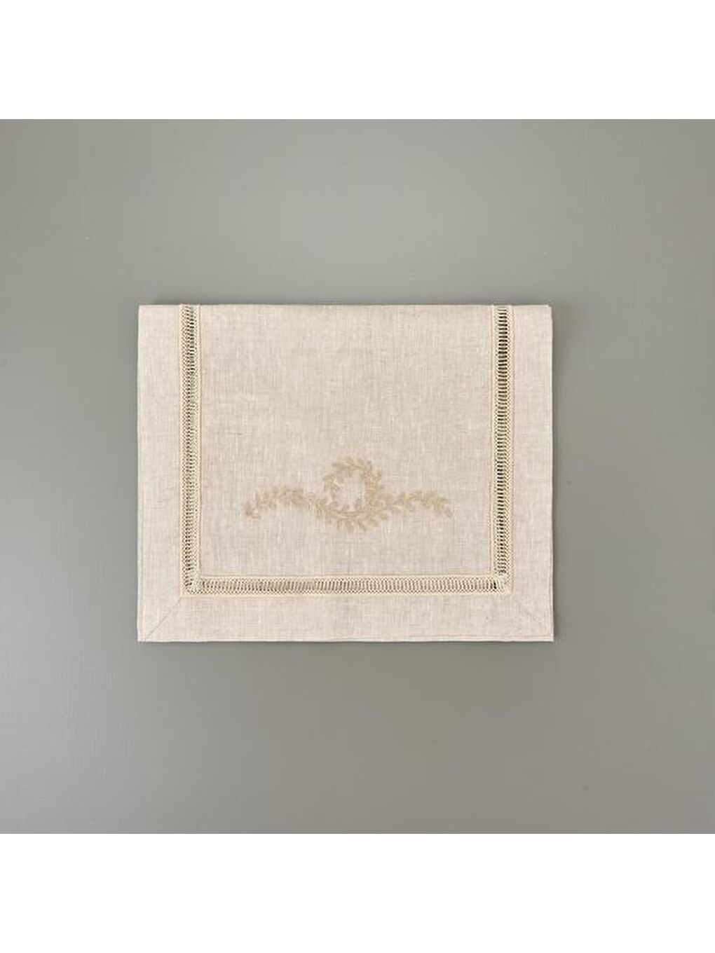 Soft Keten Runner - Antrasit - 40x130 cm-3