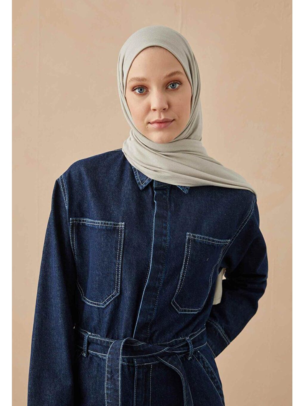 Bej Penye Şal Taş-3