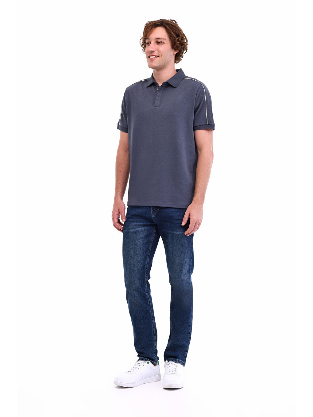 ML MARK 12ESS300 5FX Koyu Gri Erkek Kısa Kol T-Shirt-2