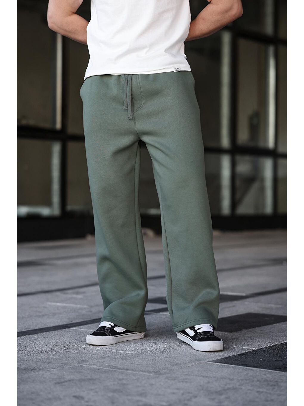 Haki Rahat Kesim Erkek Eşofman Altı E6578-1