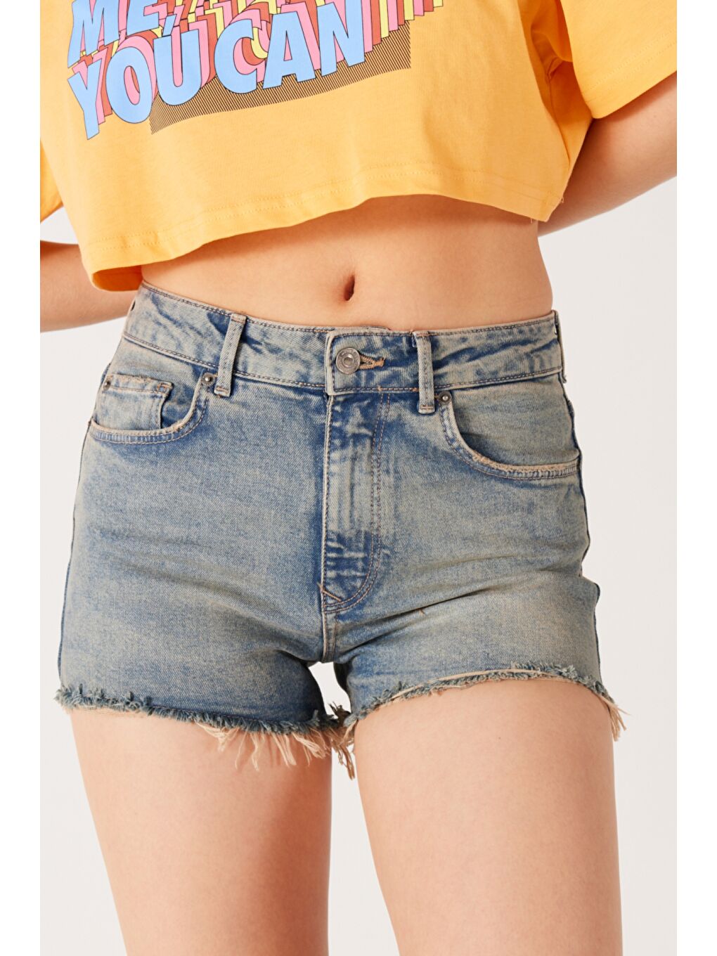 Mavi Regular Fit Normal Kesim Normal Bel Esnek Jean Jean Şort-1