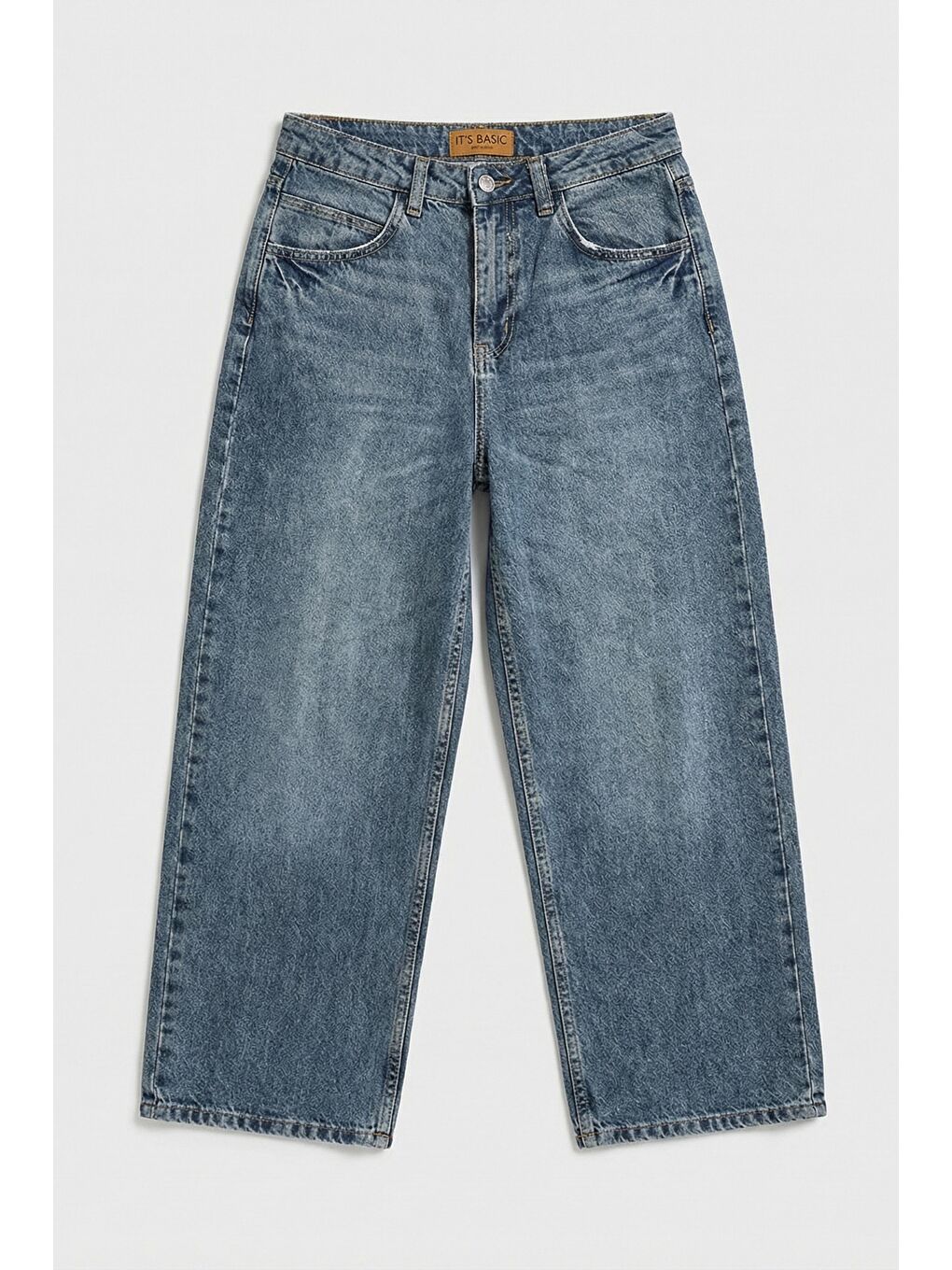 Mavi Kadın Jean Rengi 2s6-124 Baggy Low Rise Bol Kesim %100 Pamuk Denim Jean-4