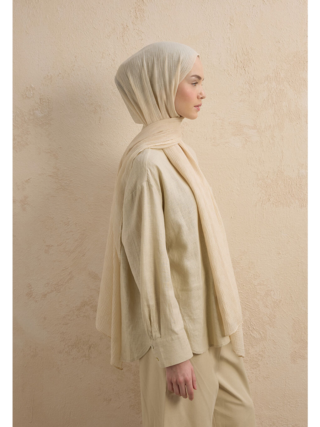 Sarı Modal Damalı Şal Işığı-2