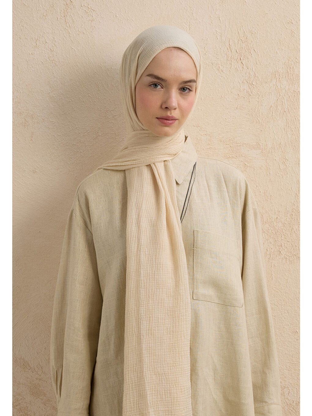 Sarı Modal Damalı Şal Işığı-3