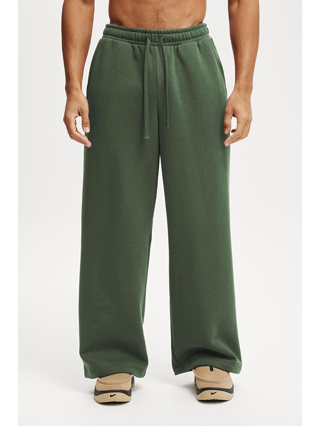 Haki Rahat Kesim Erkek Eşofman Altı E6578-5